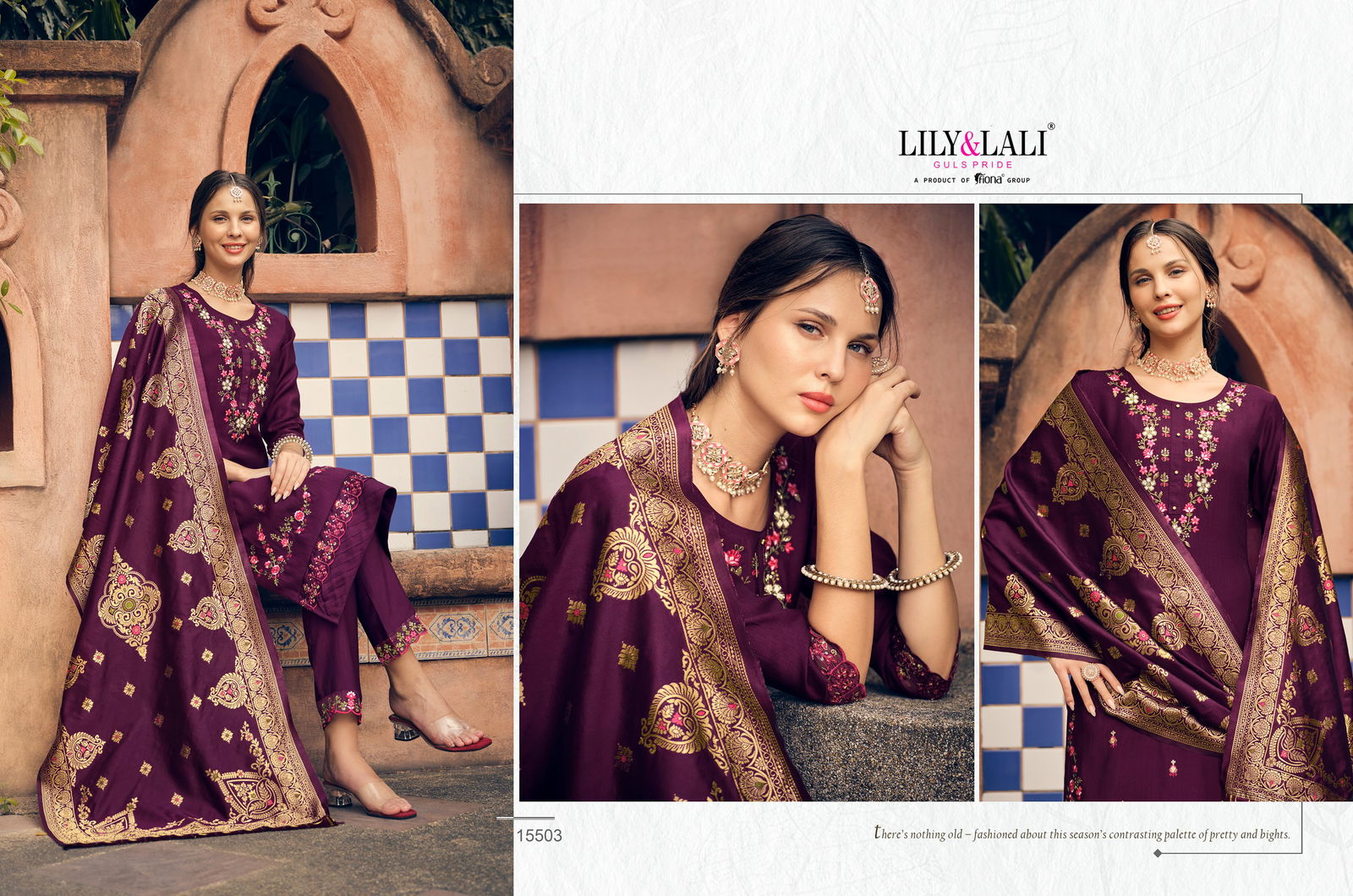Hasmeena Vol 2 By Lily And Lali Kurti With Bottom Dupatta Orders in India
